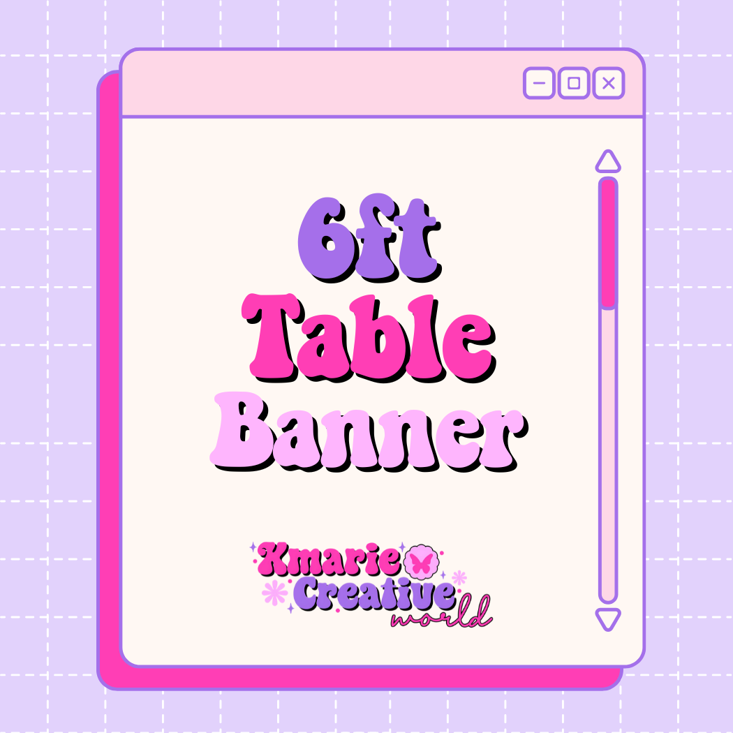 6ft Table Banners