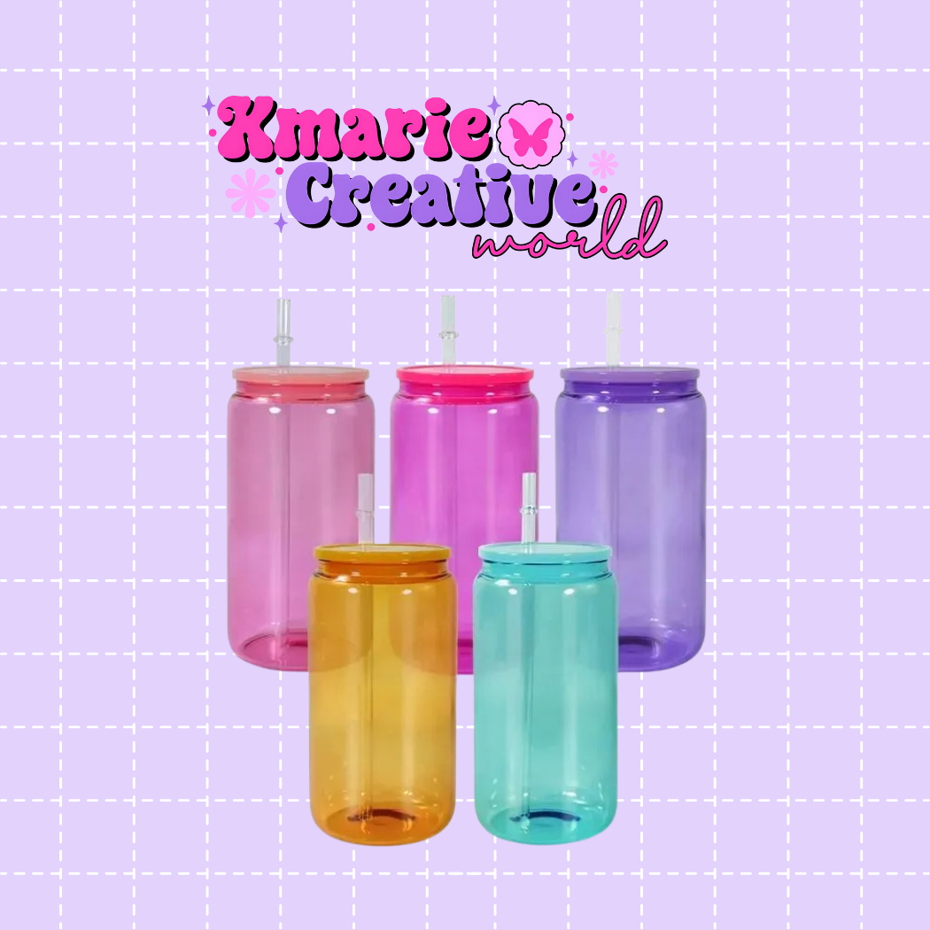Custom 16oz Clear-Colored Glass