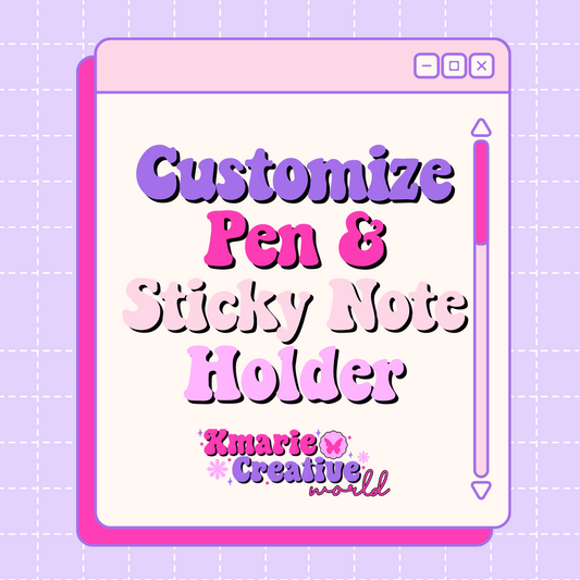 Pen & Sticky Note Holder