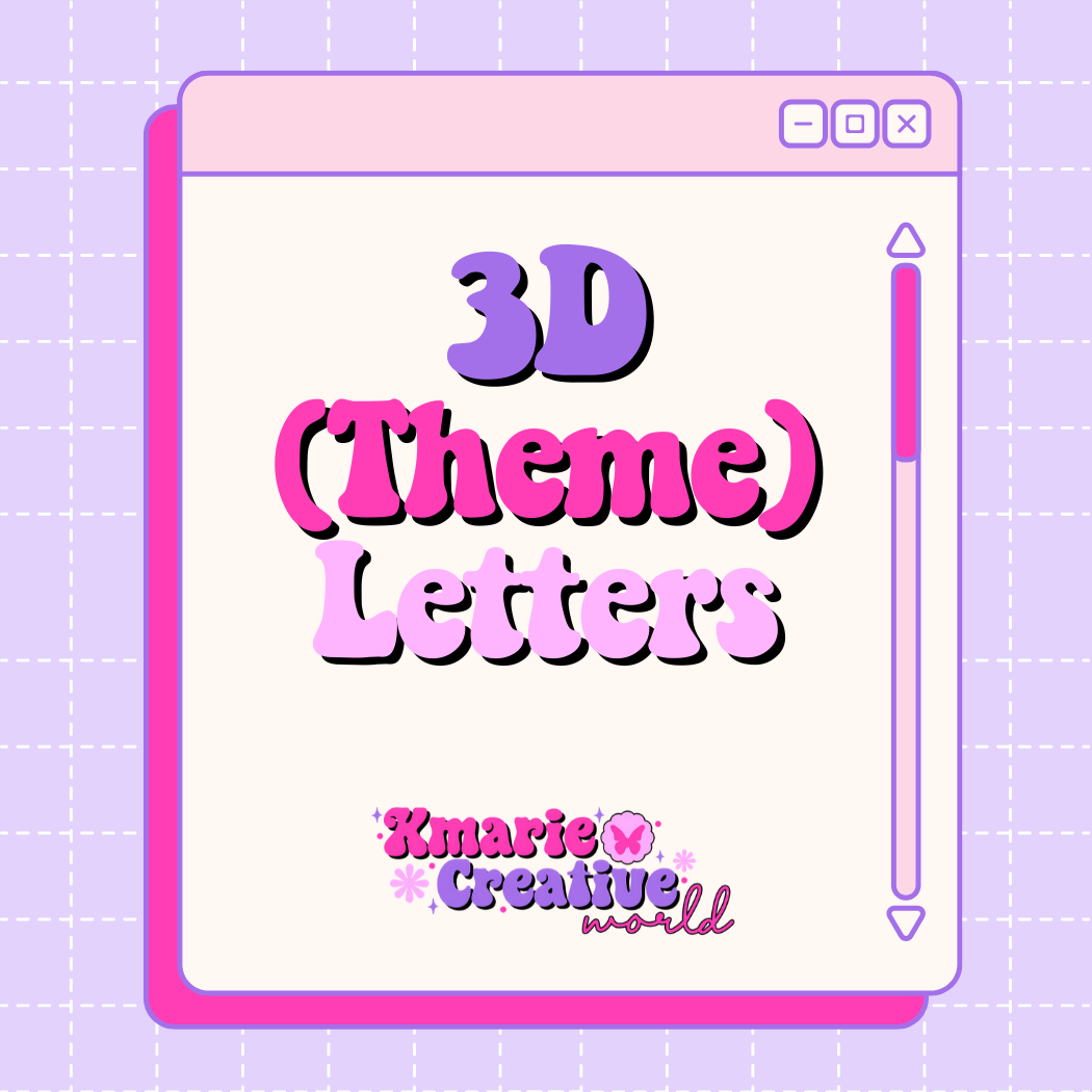 3D Letters