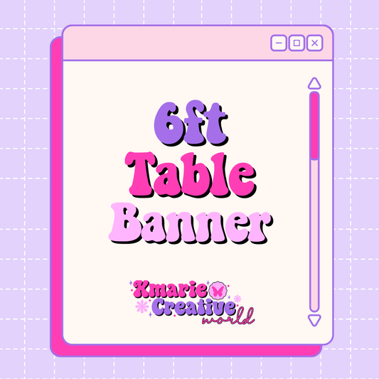 6ft Table Banners