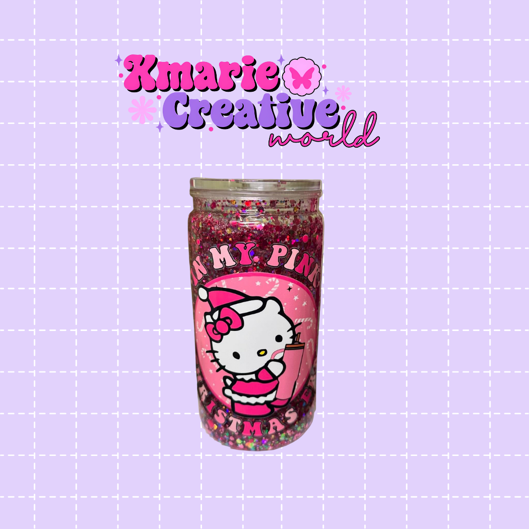 16oz Snowglobe Acrylic Cup