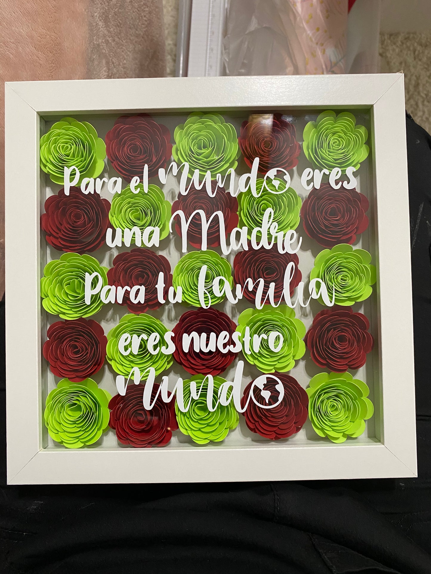 8x8 Full Flower Shadow Box