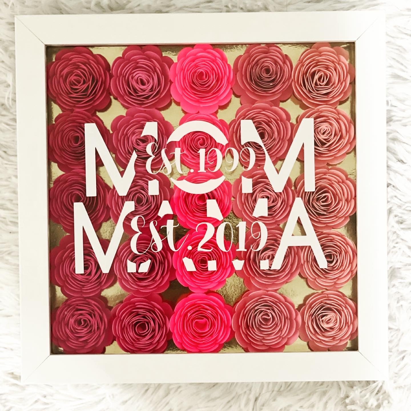 8x8 Full Flower Shadow Box