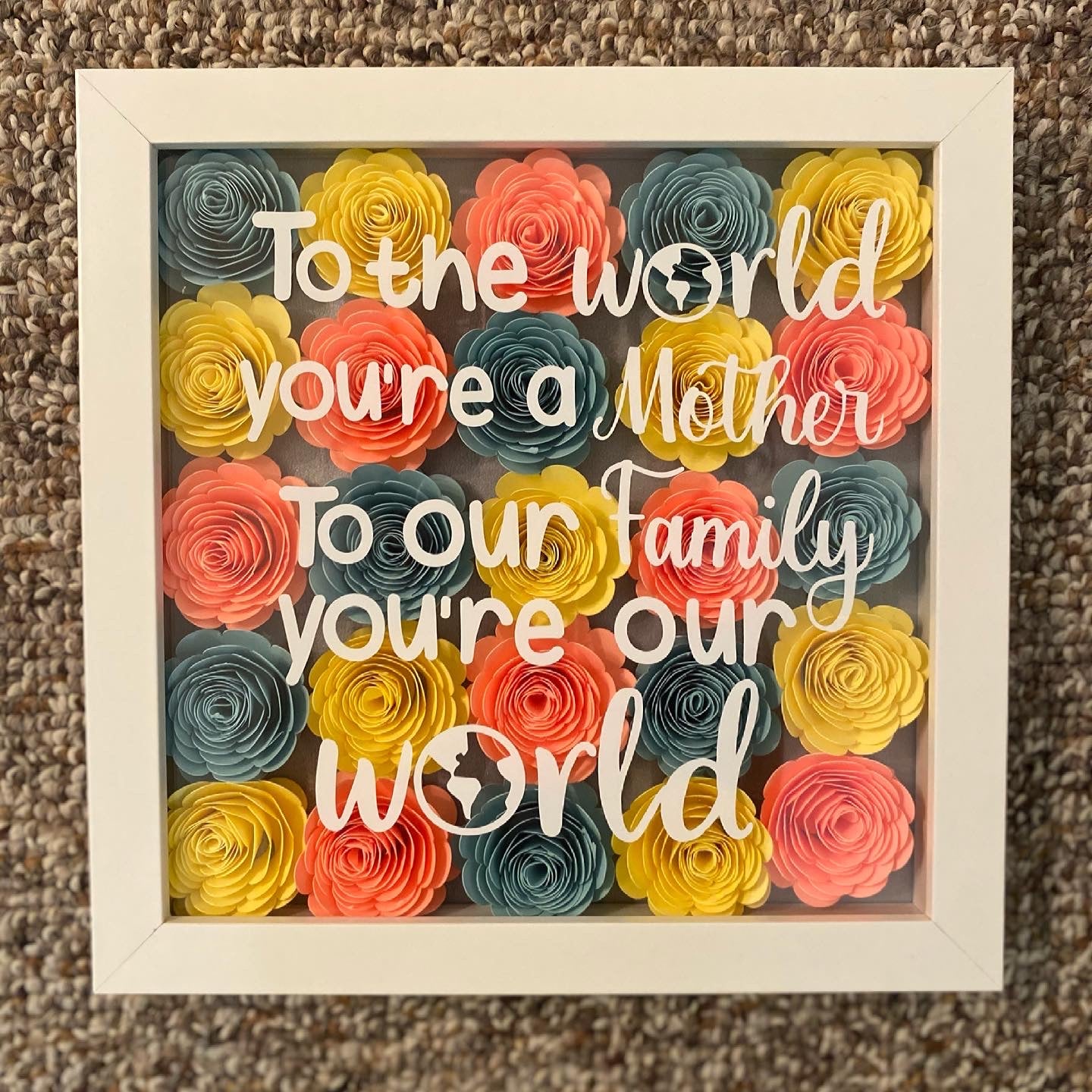 8x8 Full Flower Shadow Box