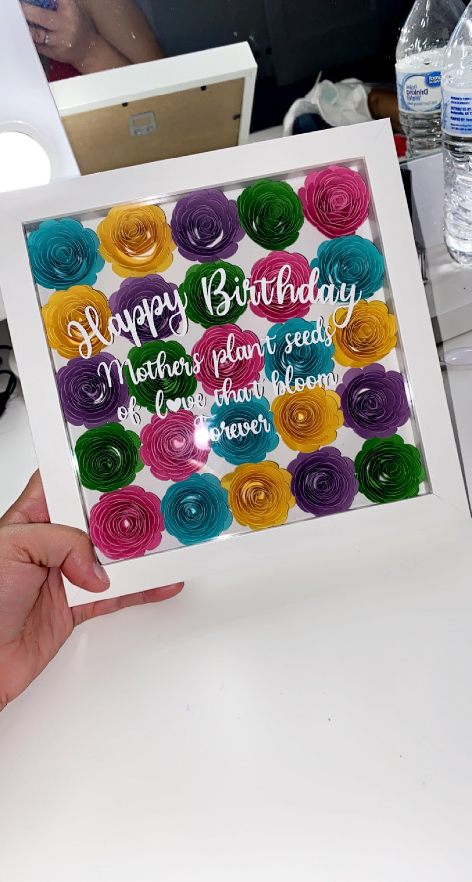 8x8 Full Flower Shadow Box