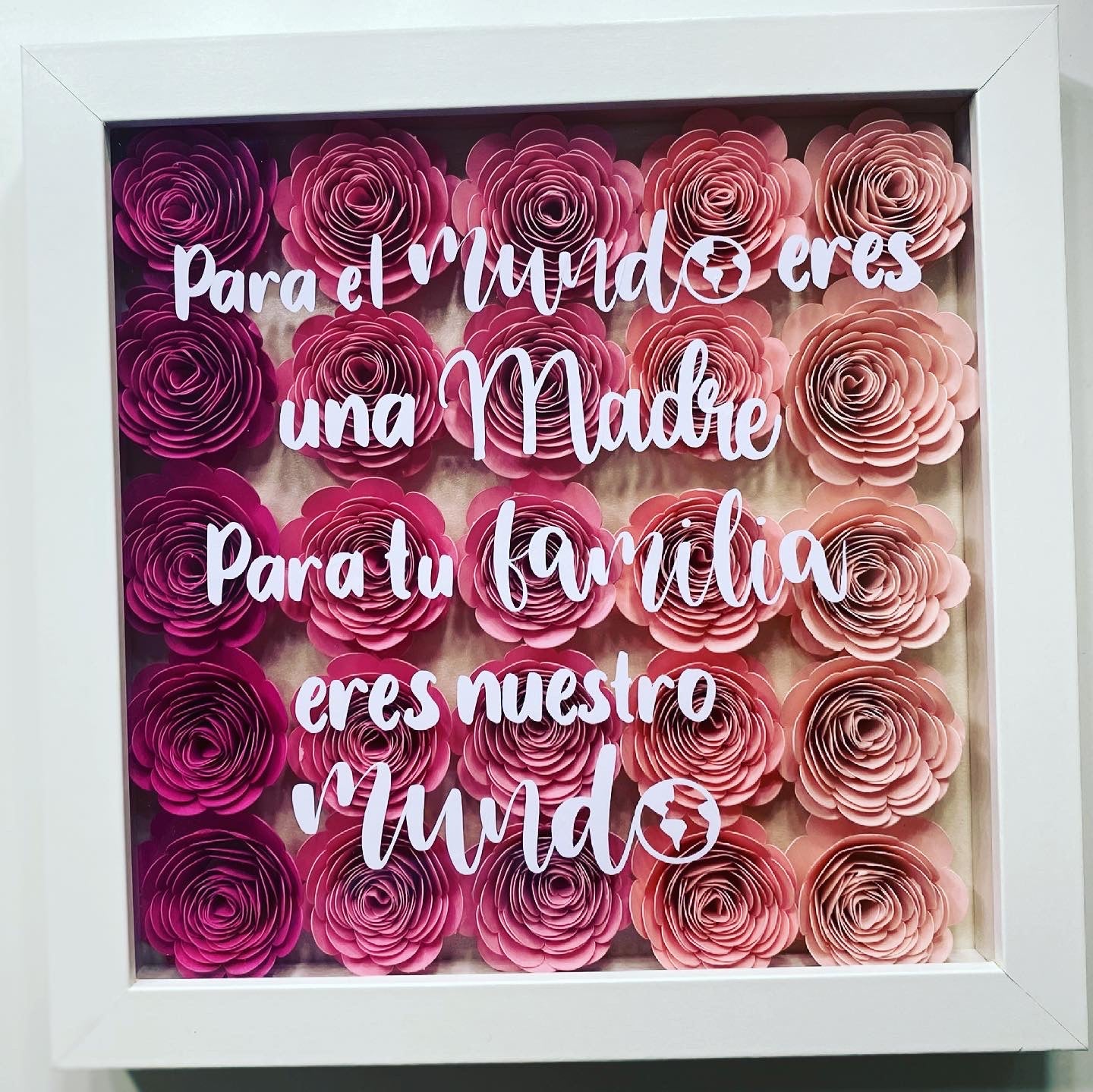 8x8 Full Flower Shadow Box