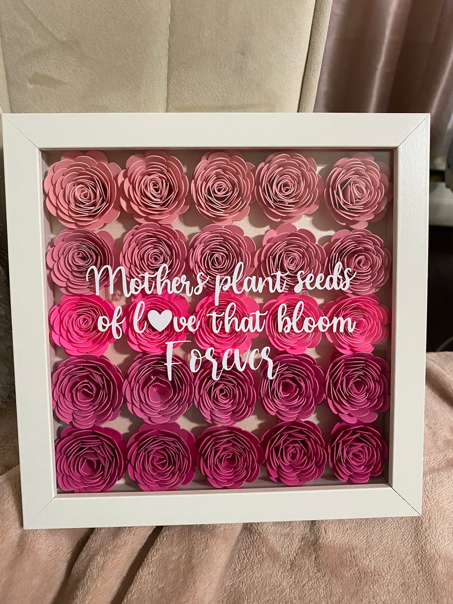 8x8 Full Flower Shadow Box