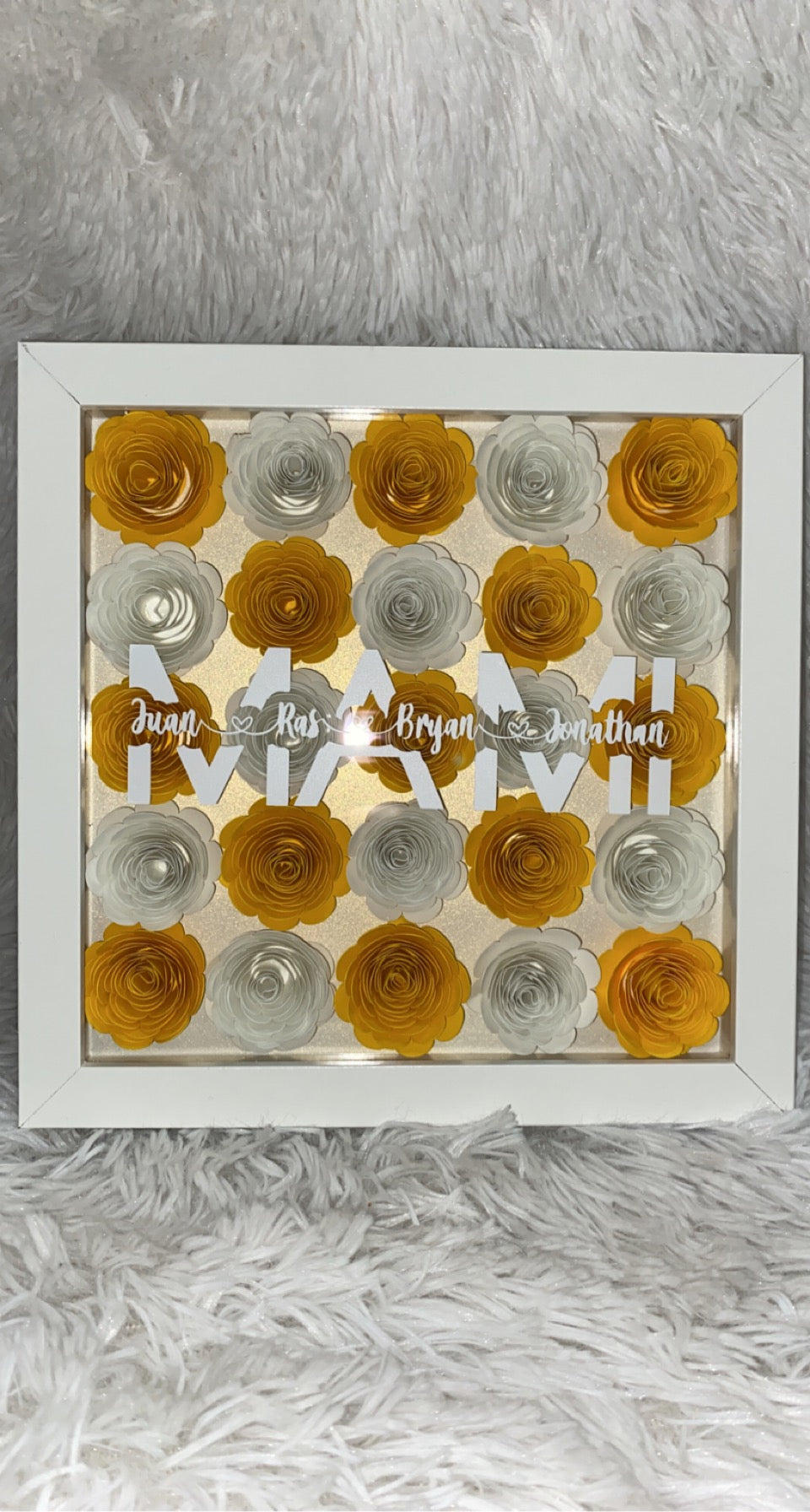 8x8 Full Flower Shadow Box